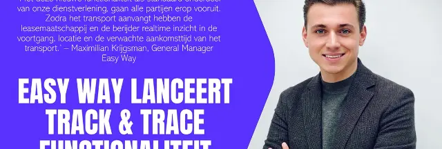 Easy Way banner voor lancering track en trace